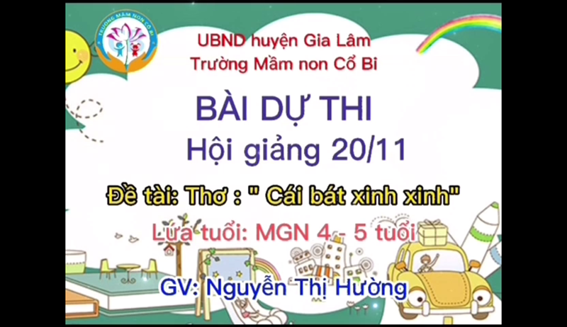 Thơ: Cái bát xinh xinh